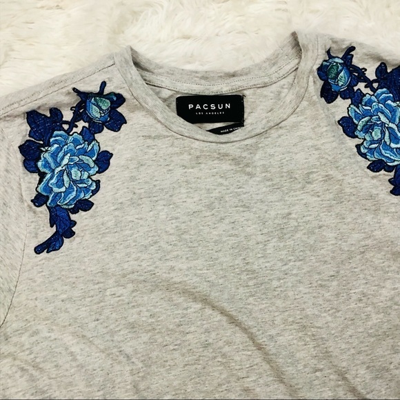 Pacsun gray short sleeve shirt men’s size S - Picture 2 of 6